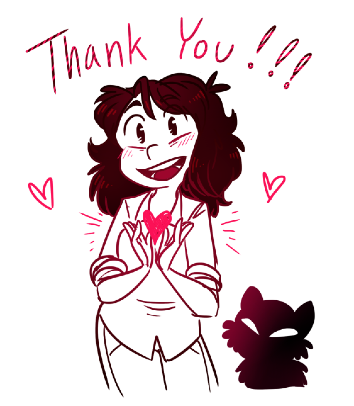 thank you!!!!! from me and my demon cat lily. she loves you all too I promise. 
